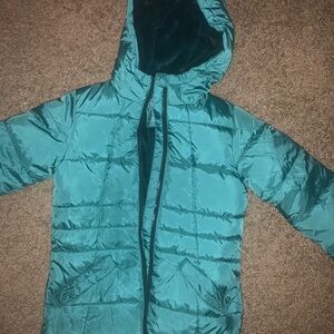 George Dark Teal Hooded Jacket